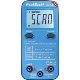 PEAKTECH 1073 - Multímetro, digital, 4.000 cuentas, NCV, TRMS, medici&oac