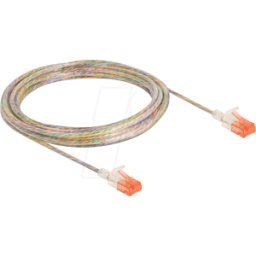 DELOCK 80356 - Cable de red RJ45 Cat.6A U/UTP Slim 5 m transparente
