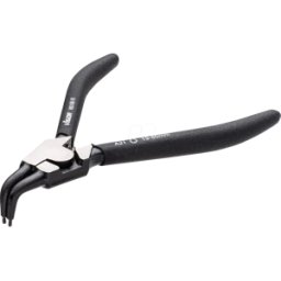 VIGOR VI 6510B-19 - Alicate para arandelas, curvado, exterior, 180 mm