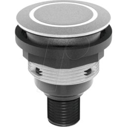 SCHLEGEL STLRRI0226C005 - Pulsador - 1 S, RESET, plata, anillo led rojo