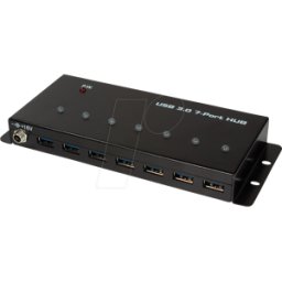 LOGILINK UA0317 - Hub industrial USB 3.0 de 7 puertos