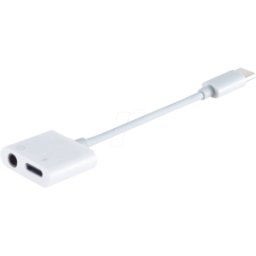 SHIVERPEAKS SHVP BS14-05022 - Convertidor USB, conector C a jack + USB C, 0,07 m..
