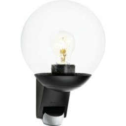 STEINEL 005535 - Luz de pared, L585 redondo, negro, E27