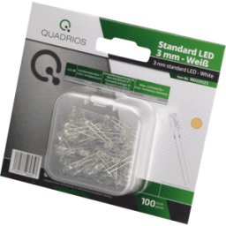 QUADRIOS QUAD 1802O023 - LED 3 mm - color cálido/blanco (2700 K), 100 piezas