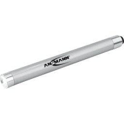 ANSMANN ANS 1600-0169 - Linterna LED tipo bolígrafo X15 LED, 15 lm, plateado, 2x