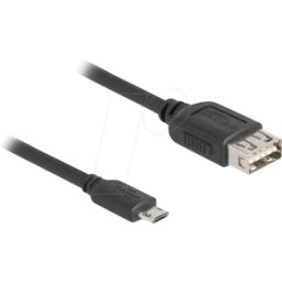 DELOCK 81516 - Cable USB 2.0 con conector EASY Micro-B a conector EASY A de 0,2