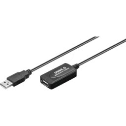 GOOBAY 95119 - Cable alargador USB 2.0 activo, 10,0 m, negro