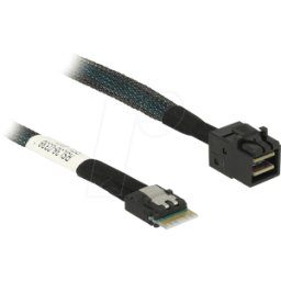 DELOCK 85081 - Cable Slim SAS SFF-8654 4i > mini SAS HD SFF-8643 0,5 m