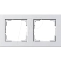 GIRA E2 RA2 RWG - Marco E2 Puro blanco brillante, 2 pliegues