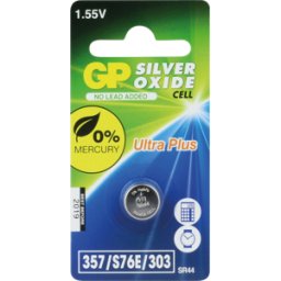GP-BATTERIES SR44 GP - Celda de botón de óxido de plata, SR44, 165 mAh, 1