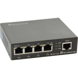 LEVELONE GEP0523 - Switch, 5 puertos, Gigabit Ethernet, 4x PoE