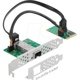 DELOCK 95267 - Tarjeta de red, MiniPCIe I/o, Gigabit Ethernet, 1x SFP