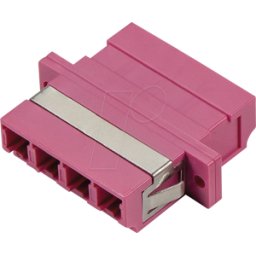 TTL NETWORK TTL 62055Q-K-EV - Adaptador de fibra óptica, LC / LC Quad, OM4, violeta éri