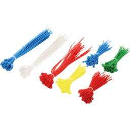 LOGILINK KAB SET 300 - Juego de bridas para cables, varios tamaños, multicolor,
