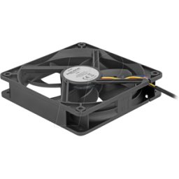 DELOCK 67303 - Ventilador axial, 24 V DC, 120 x 120 x 25 mm, negro