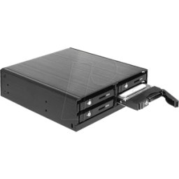 DELOCK 47220 - Marco intercambiable de 5,25" para 4 HDD/SSD SATA de 2,5