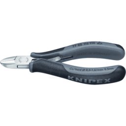 KNIPEX KN 77 02 115 ESD - Alicates de corte diagonal ESD, redondos, 115 mm, bisel peque&nt