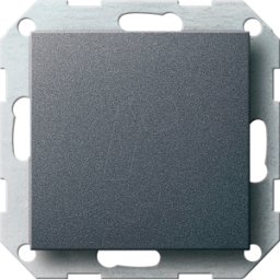 GIRA55 BLIND ANT - Cubierta de blanqueamiento con anillo de soporte antracita