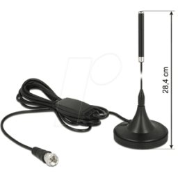DELOCK 12413 - Conector DAB+ F de antena con soporte