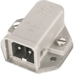 HIRSCHMANN BELDEN STASAP 3 N - Enchufe de montaje de 3 polos serie ST, con placa base plana