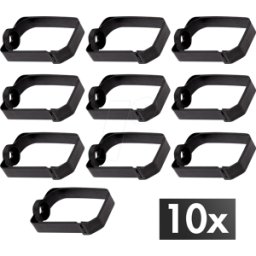 LOGILINK OR0004 - Soportes de gestión de cables, 10 piezas