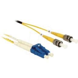 DELOCK 84612 - LWL dúplex, LC/ST, 09/125 micras de 2 m de SO2