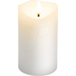 GOOBAY 77775 - Vela de cera real LED, blanco, blanco cálido con temporiz