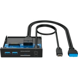 GRAUGEAR GG 18019 - Lector de tarjetas, interno, 3,5", USB 3.1, SD, Micro SD, panel