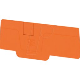 WEIDMÜLLER AEP 3C 4 OR - Placa de extremo serie A, naranja