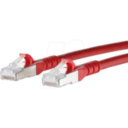 METZ CONNECT BTR 130845A566-E - Cable de conexión RJ45 Cat.6a S/FTP 15,0 m rojo