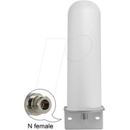 DELOCK 12571 - Antena LTE, toma N, omnidireccional, exterior