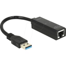 DELOCK 62616 - Tarjeta de red, USB 3.0, Gigabit Ethernet, 1 RJ45