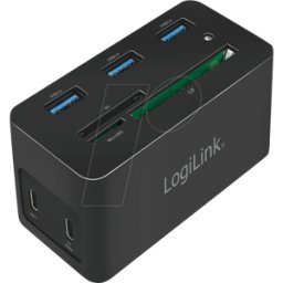 LOGILINK UA0370 - Estación de acoplamiento, USB 3.0 tipo C, 10 puertos