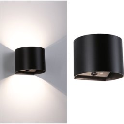 PAULMANN PLM 71284 - Luz de pared de batería Nyora, 2 W, 3000 K, sensor de movimiento