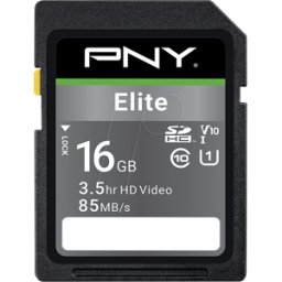 PNY SD16GU1100EL - Tarjeta de memoria SDHC 16GB, Elite