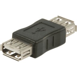 NEDIS N CCGB60900BK - Adaptador USB 2.0, conector hembra a > conector hembra a, negro