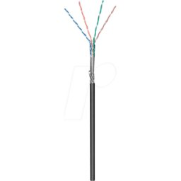 GOOBAY 57296 - Cable de red exterior CAT.5e, SF/UTP, 100 m, negro