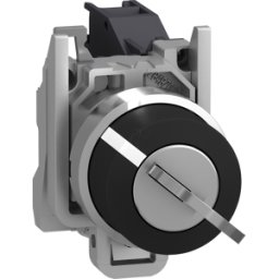 SCHNEIDER ELECTRIC XB4BG41 - Interruptor de llave, Harmony XB4, 22 mm, negro, enclavado, 1S