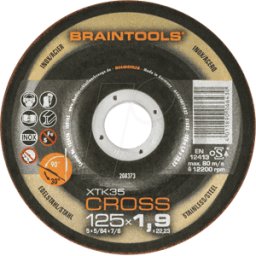 RHODIUS TS XTK35 125 - Disco de corte, acero inoxidable, 125 mm, 1,9 mm, XTK35, 22,23 m