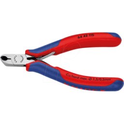 KNIPEX KN 64 42 115 - Alicate de corte frontal para electrónica, 115 mm, pulido