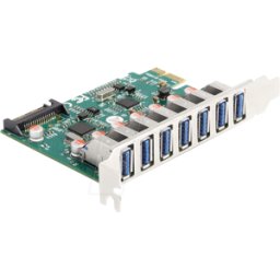 DELOCK 90104 - PCIe x1 > 7x USB 3.0 externos tipo A