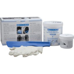 WEICON PLASTIK-STAHL A - Compuesto de reparación, acero plástico A, 500 g..