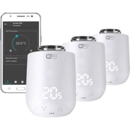 EUROTRONIC ET COMET WIFI 3 - Termostato de radiador Comet WiFi, 3 piezas