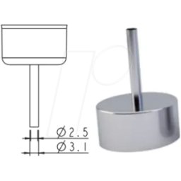 ATTEN A-2131 - Boquilla de aire caliente, recta, Ø 3,1 mm para ST-8800/8802