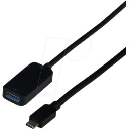 EFB-ELEKTRONIK EFB USBCUSBA1GE5 - Cable USB 3.1, conector macho tipo C > a hembra, 10 Gbps, 5,0 m
