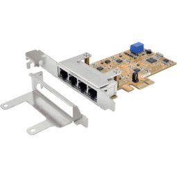 EXSYS EX-6084 - Tarjeta de red, PCIe, Gigabit Ethernet, 4x RJ45