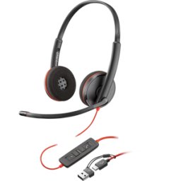 HEWLETT PACKARD HP 8X228AA - Auriculares, Blackwire 3220, estéreo, USB-C +USB-C/a