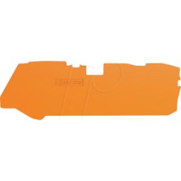 WAGO 2110-1392 - Placa de terminación e intermedia, 1 mm, naranja