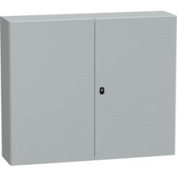 SCHNEIDER ELECTRIC NSYS3D121030P - Carcasa de acero S3D puerta completa con placa de montaje 1200 x