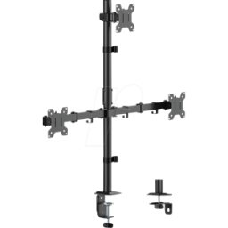 LOGILINK BP0218 - Soporte para monitor, 3 pantallas, 27" - 32", 376 mm, soporte de